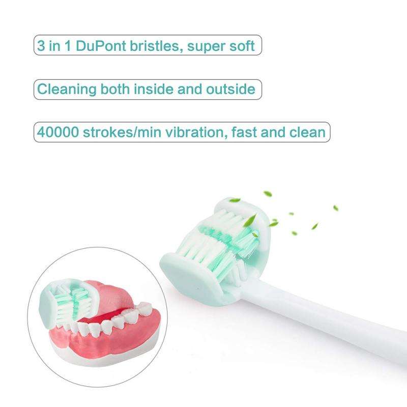 Brosse à dents sonique 3 faces – Sourire éclatant et hygiène pro