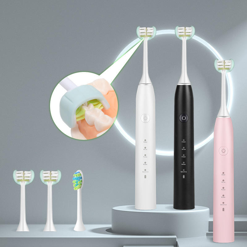 Brosse à dents sonique 3 faces – Sourire éclatant et hygiène pro