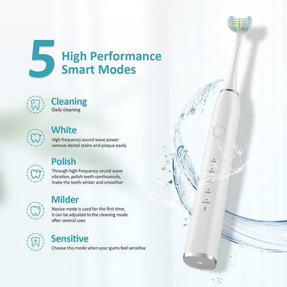 Brosse à dents sonique 3 faces – Sourire éclatant et hygiène pro