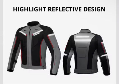 Veste de Moto Imperméable et Coupe-Vent Ghost Rider Noir-argenté