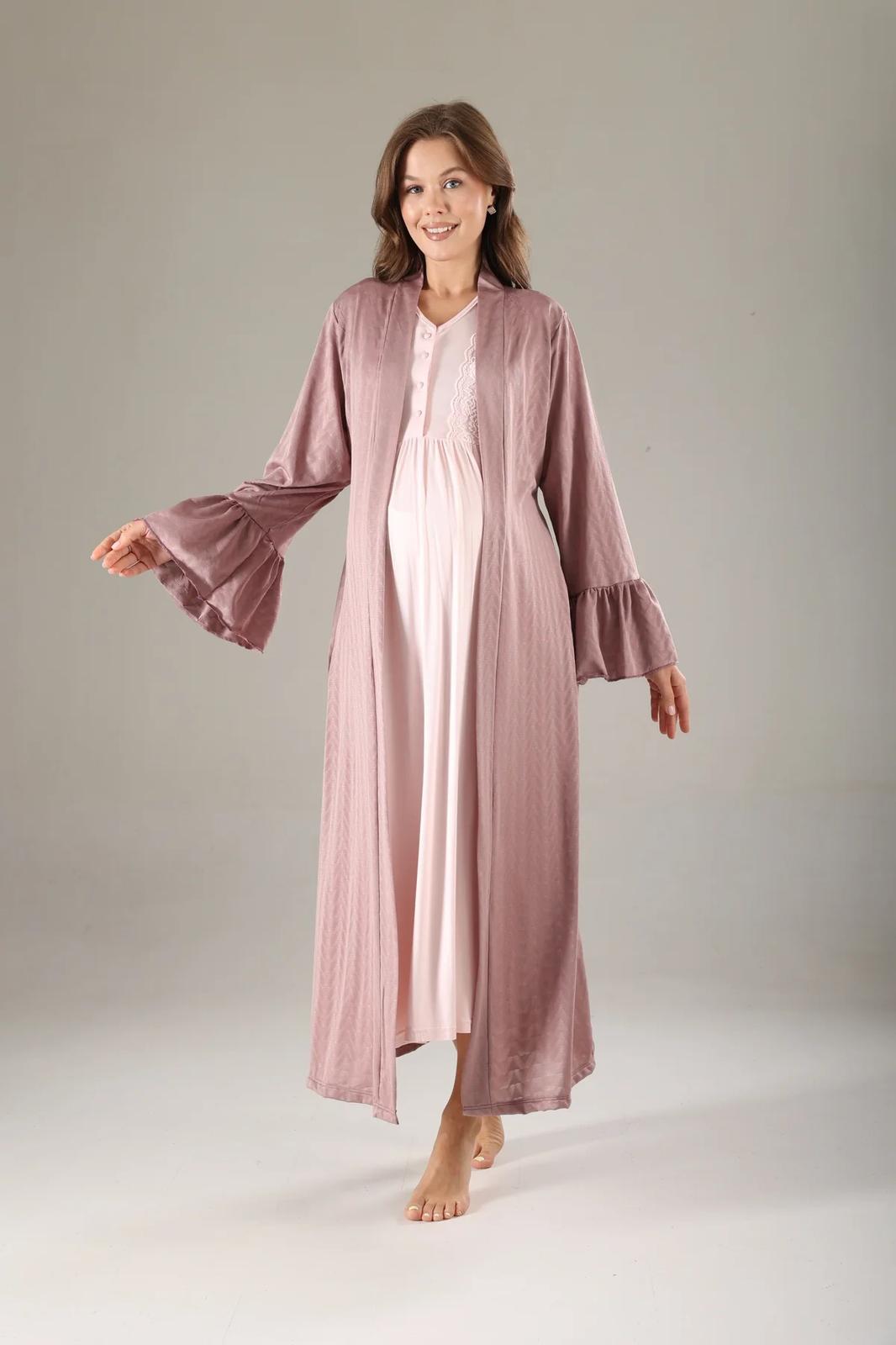 Ensemble robe 2pcs saumon rose