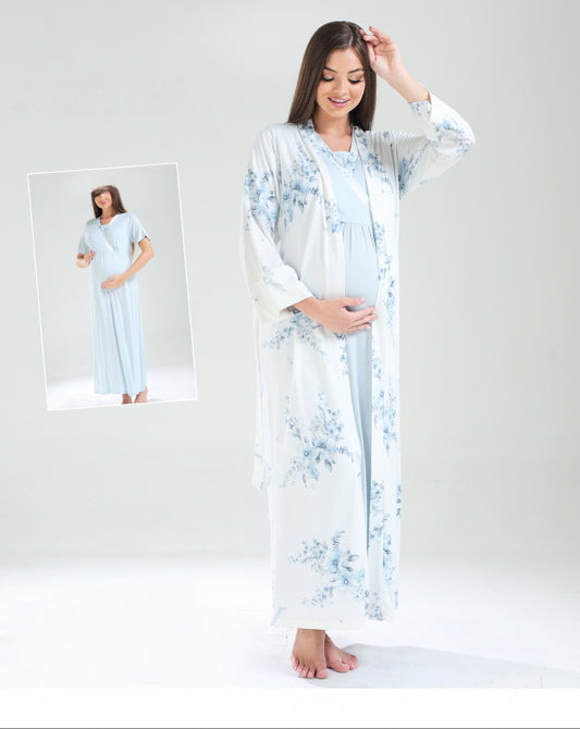 Pyjamas 2pcs coton fleuris